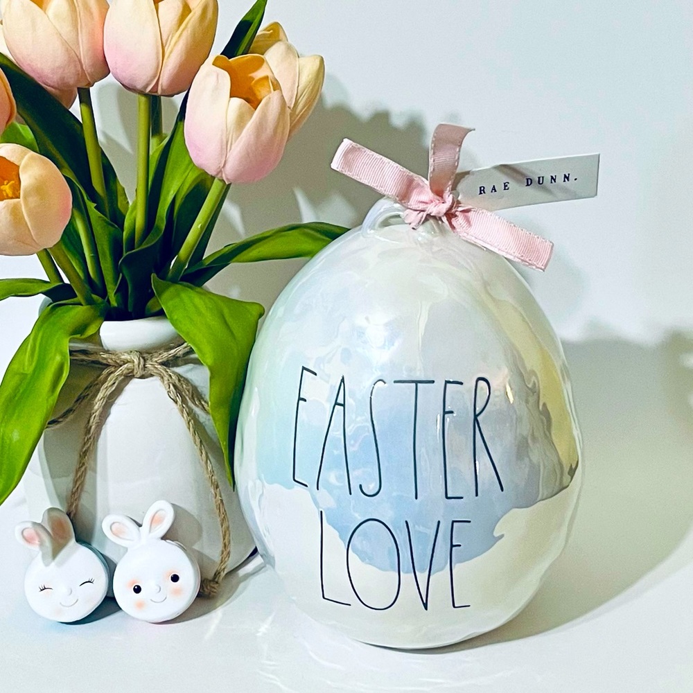 Rae Dunn Iridescent Easter Love Egg